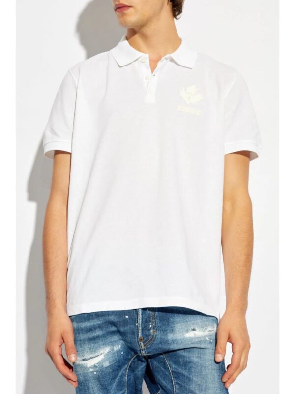 DSQUARED2  raised-logo cotton polo shirt - Image 3