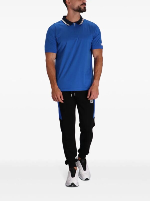 Karl Lagerfeld  contrasting-collar cotton polo shirt - Image 2