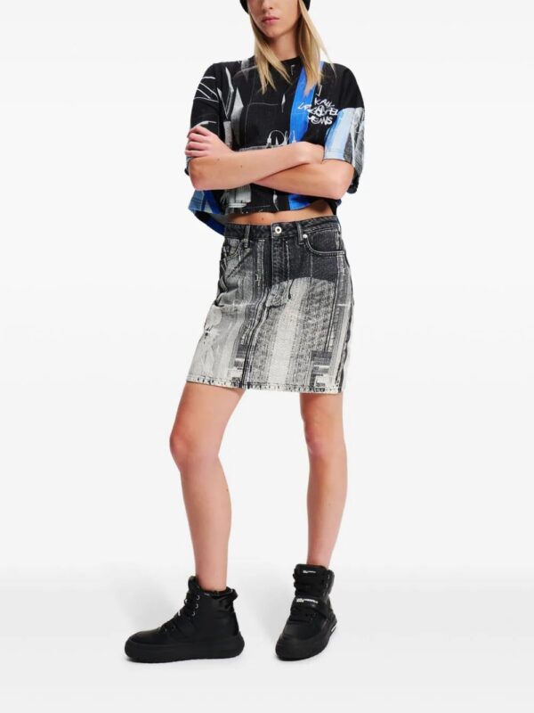 Karl Lagerfeld Jeans  Tokyo-print mini skirt - Image 3