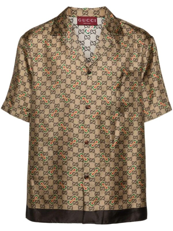 Gucci  GG-Horsebit silk shirt