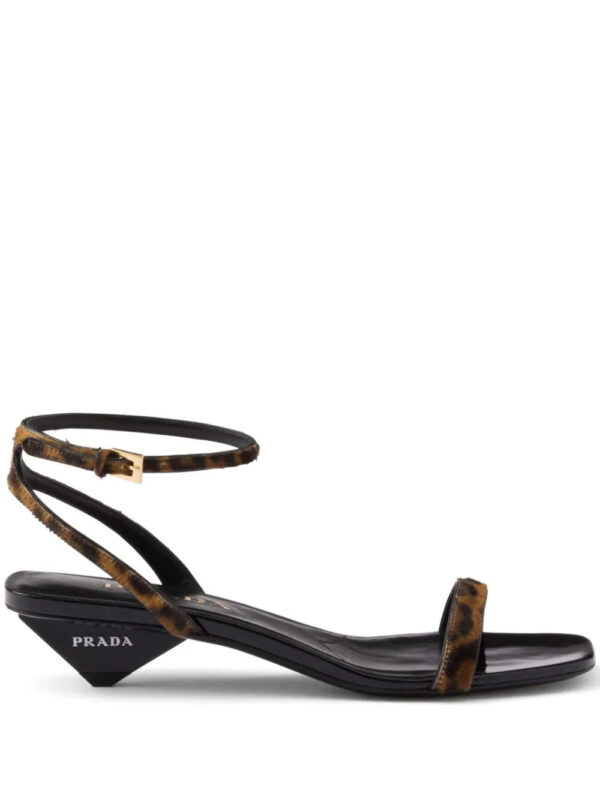 Prada  35mm printed leather sandals