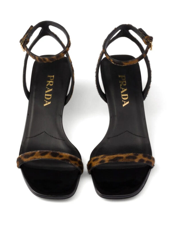 Prada  35mm printed leather sandals - Image 4
