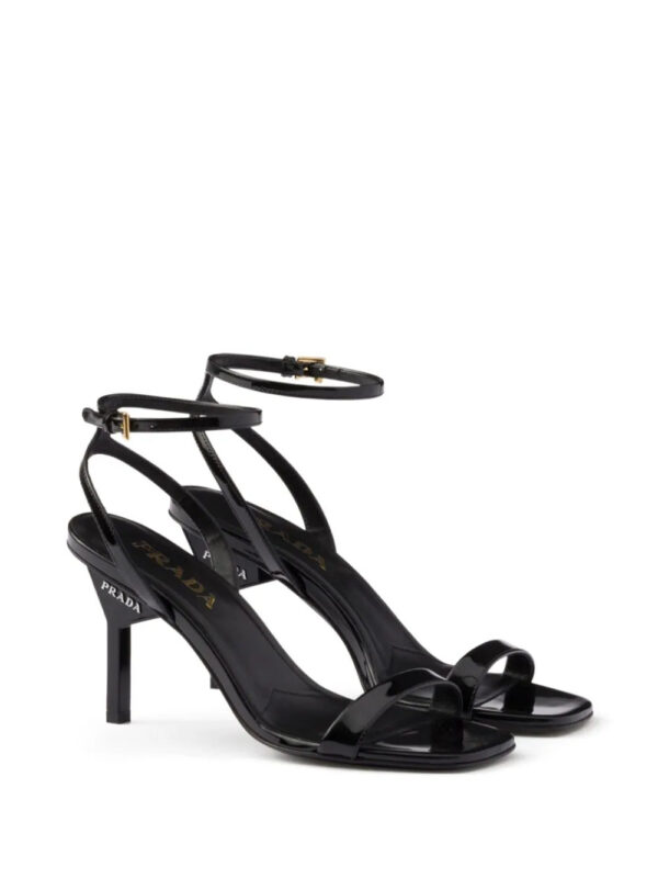 Prada  85mm patent-leather sandals - Image 2