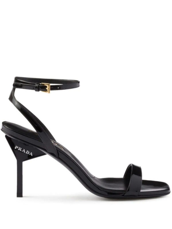 Prada  85mm patent-leather sandals