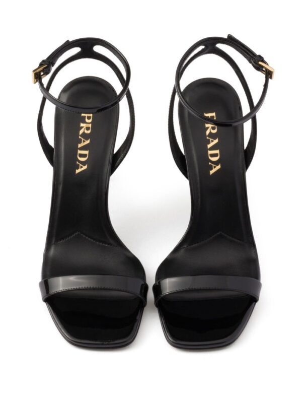prada  85mm patent-leather sandals - Image 4