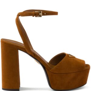 Prada  115mm suede platform sandals