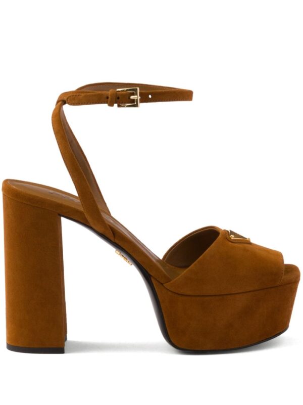 Prada  115mm suede platform sandals