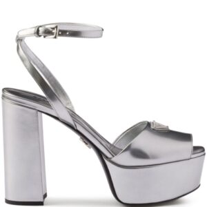 Prada  115mm leather platform sandals