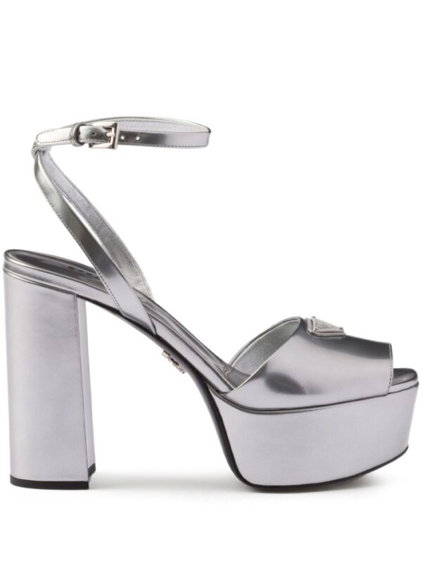 Prada  115mm leather platform sandals