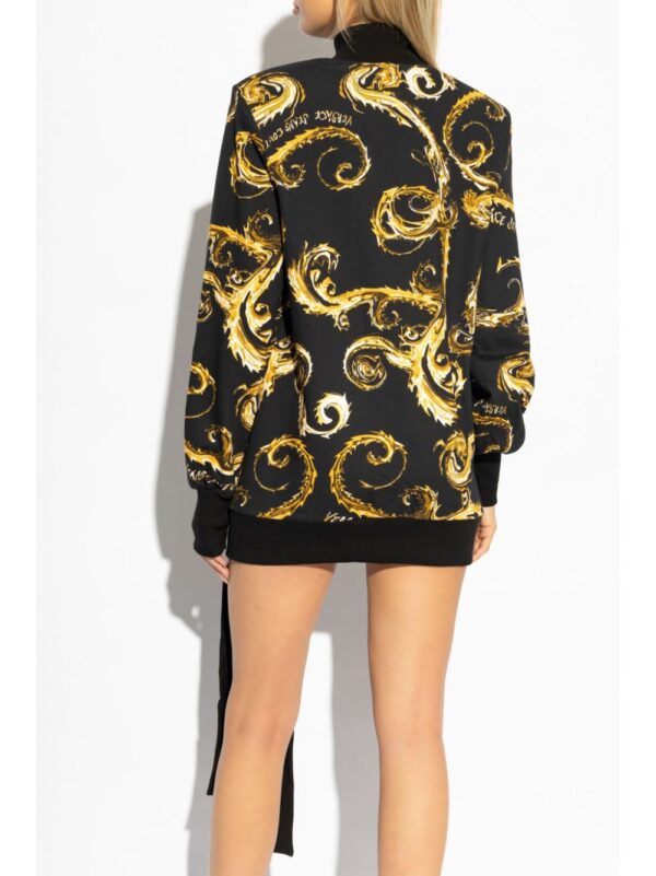 Versace Jeans Couture  Watercolour Couture-print mini dress - Image 4