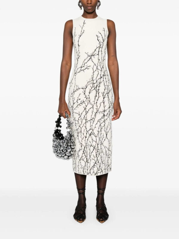 Alexander McQueen  Thorn Branches midi dres - Image 2