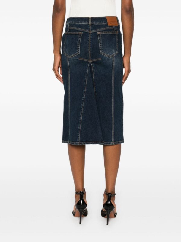 Alexander McQueen  denim pencil skirt - Image 4