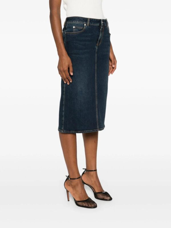 Alexander McQueen  denim pencil skirt - Image 3