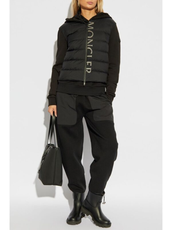 Moncler  logo-print hooded padded jacket - Image 2