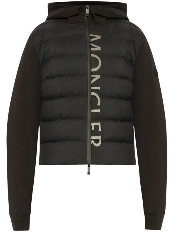 Moncler  logo-print hooded padded jacket