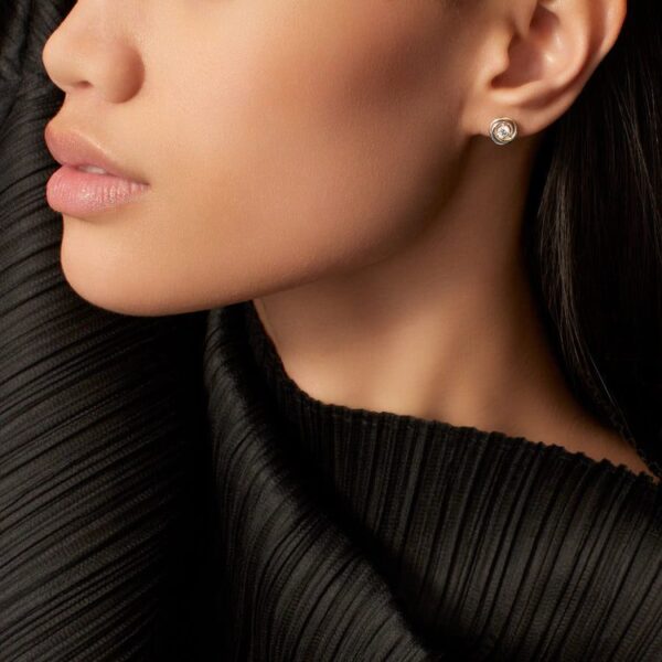 Cartier Trinity stud earrings, 2 diamonds - Image 4