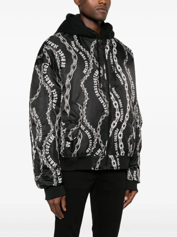Versace Jeans Couture  logo-print jacket - Image 3