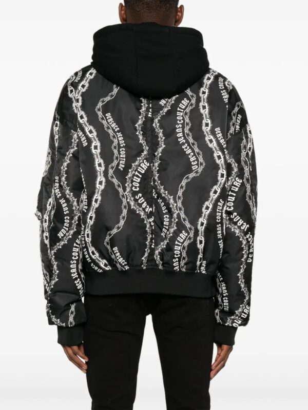 Versace Jeans Couture  logo-print jacket - Image 4