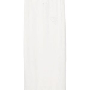 Prada  embroidered linen skirt