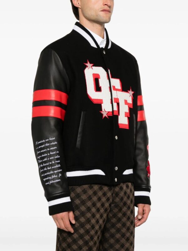 Off-White  Dices Lea varsity jacket - Image 3