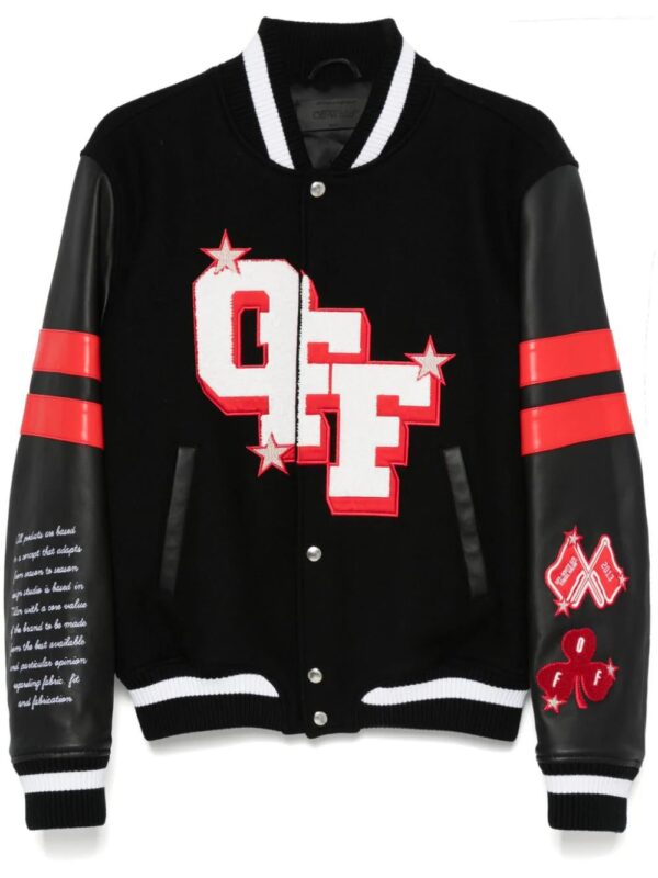 Off-White  Dices Lea varsity jacket