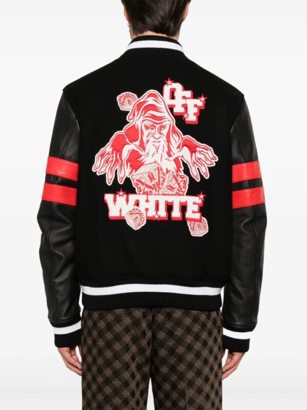 Off-White  Dices Lea varsity jacket - Image 4
