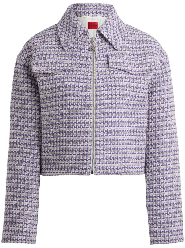 HUGO  tweed cropped jacket