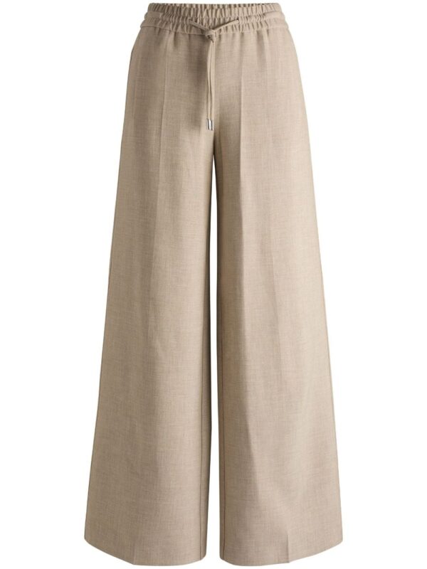 BOSS  pressed-crease palazzo trousers