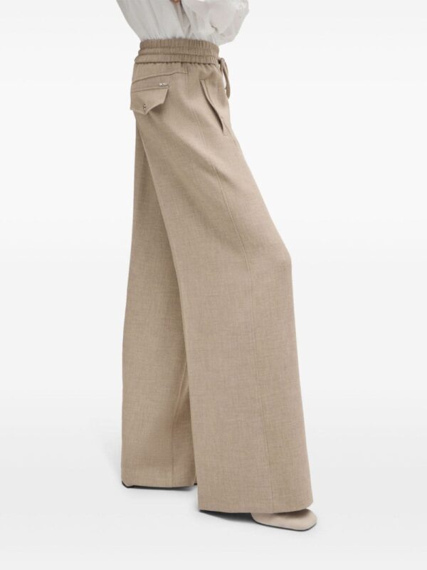BOSS  pressed-crease palazzo trousers - Image 4