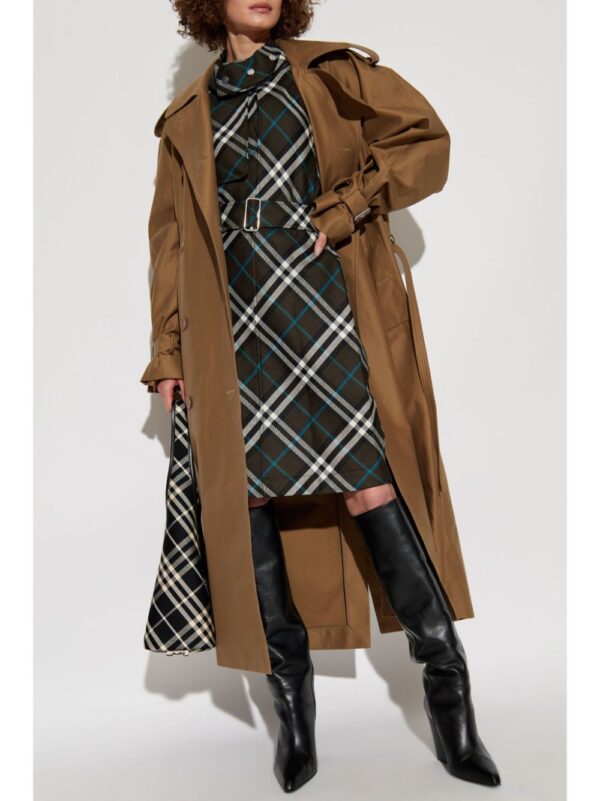 Burberry  check pattern halterneck dress - Image 2