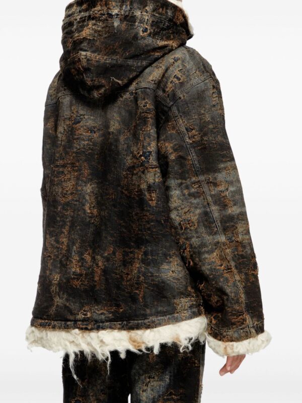 Diesel  D-ARAK-FSF coated jacquard denim jacket - Image 4