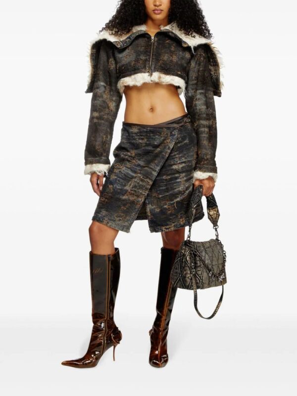 Diesel  jacquard cropped jacket - Image 2