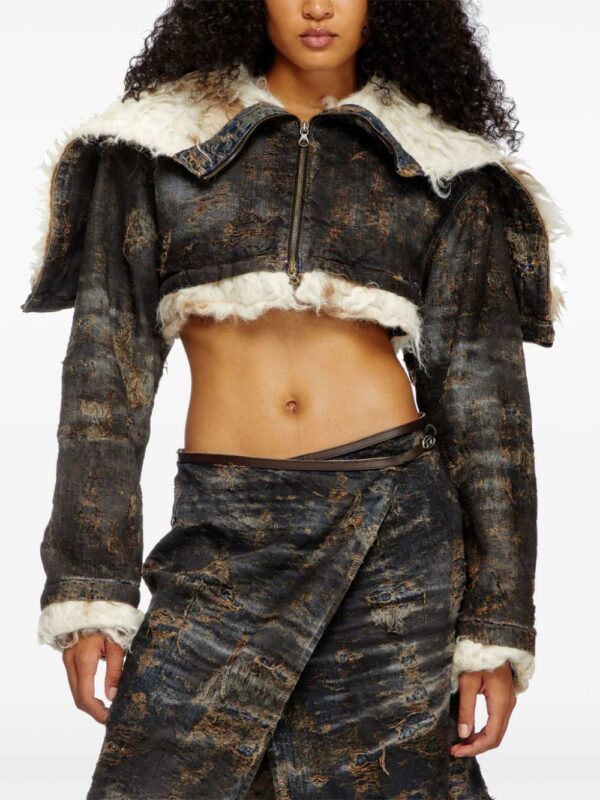 Diesel  jacquard cropped jacket - Image 3