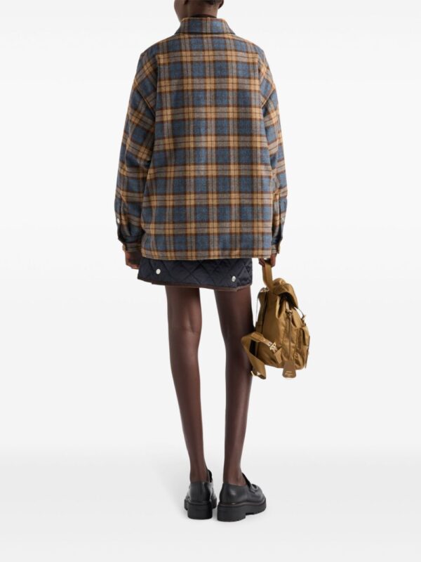Prada  checked wool-twill lumberjack jacket - Image 3