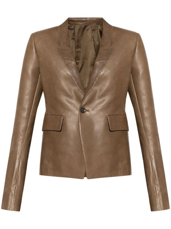 Rick Owens  leather blazer