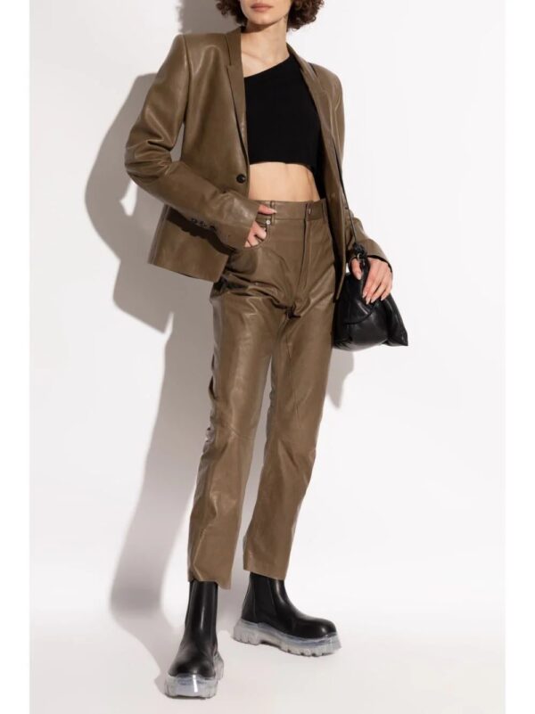 Rick Owens  leather blazer - Image 2