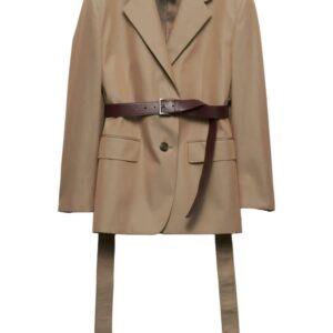 Prada single-breasted twill blazer