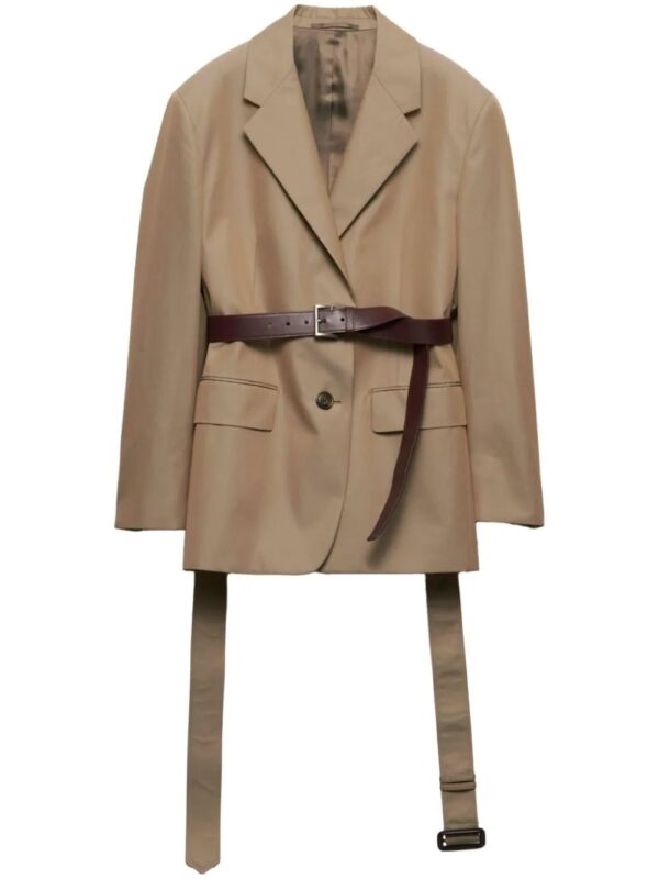Prada  single-breasted twill blazer