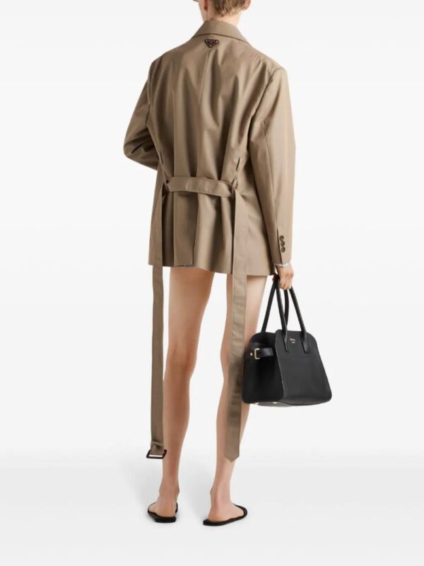 Prada  single-breasted twill blazer - Image 4