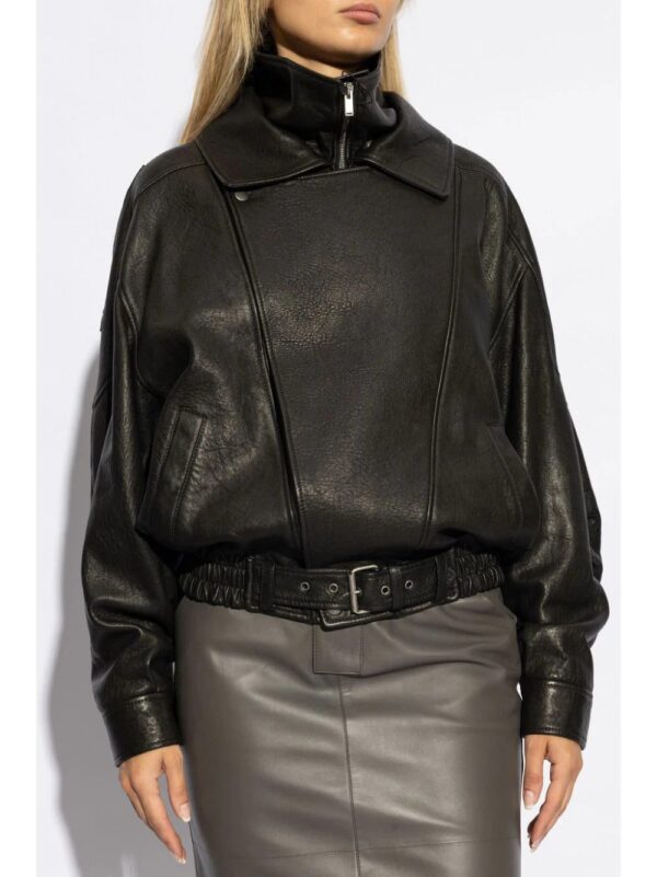 Saint Laurent  belted leather jacket - Image 3