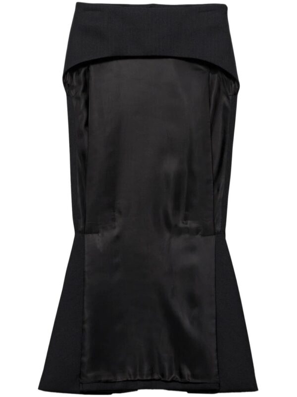 Prada  deconstructed midi-skirt