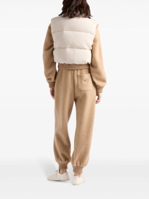 Prada  logo-embroidered down vest - Image 3