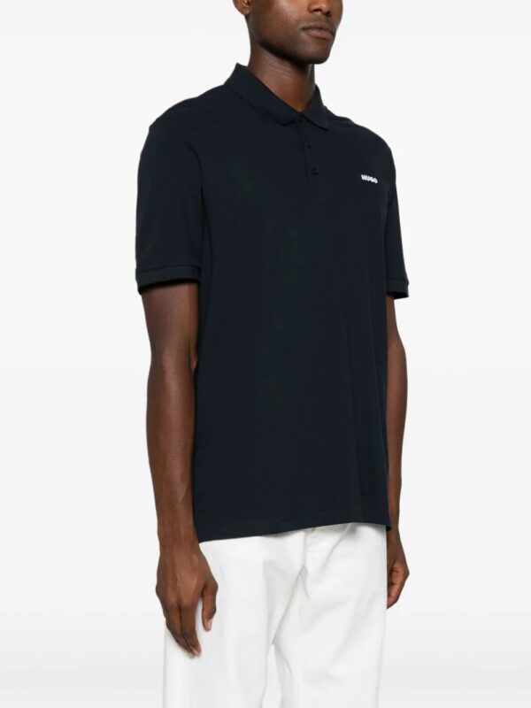 HUGO  raised-logo polo shirt - Image 3