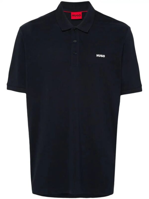 HUGO  raised-logo polo shirt