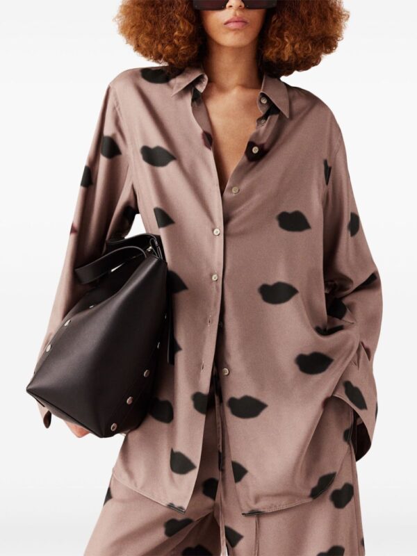 Stella McCartney  lips-print shirt - Image 3