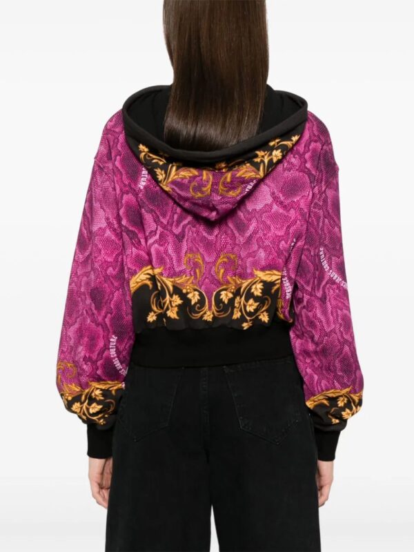 Versace Jeans Couture  Barocco-print hoodie - Image 4