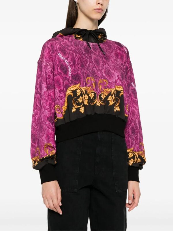 Versace Jeans Couture  Barocco-print hoodie - Image 3
