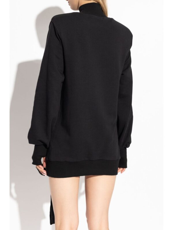 Versace Jeans Couture  logo-print cotton mini dress - Image 4