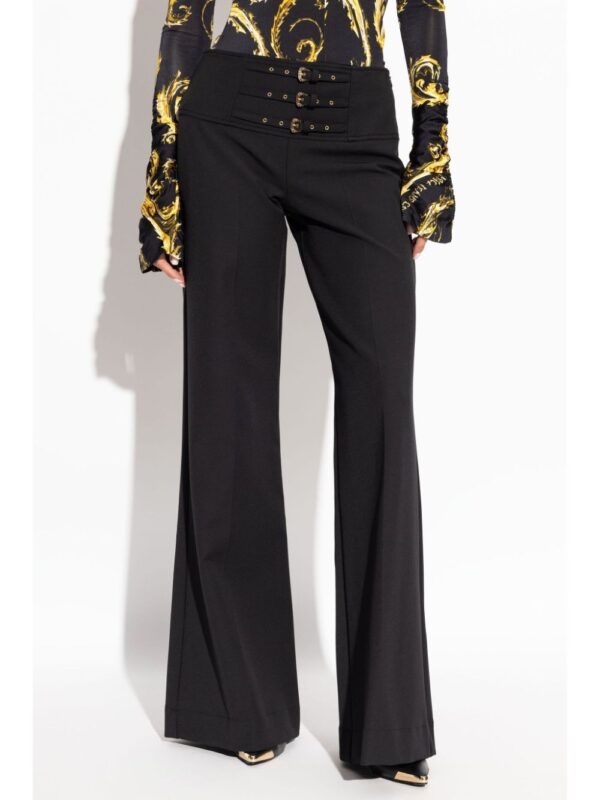 Versace Jeans Couture  decorative buckle trousers - Image 3