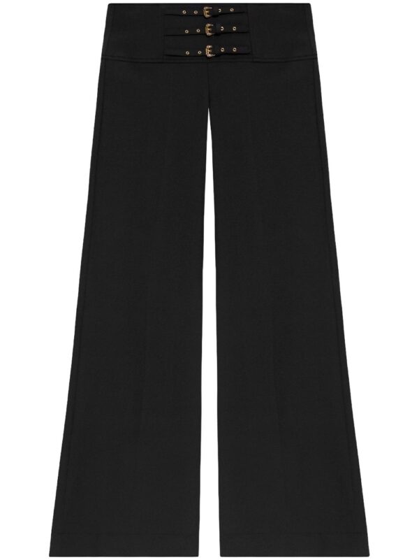 Versace Jeans Couture  decorative buckle trousers